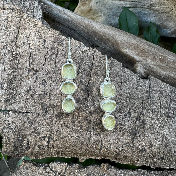 lemon quartz earrings