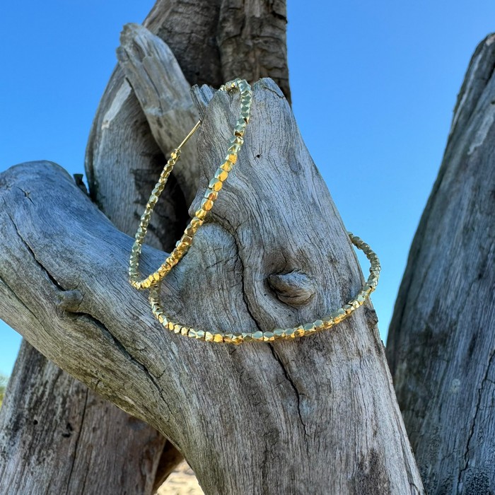 gold hoop earrings