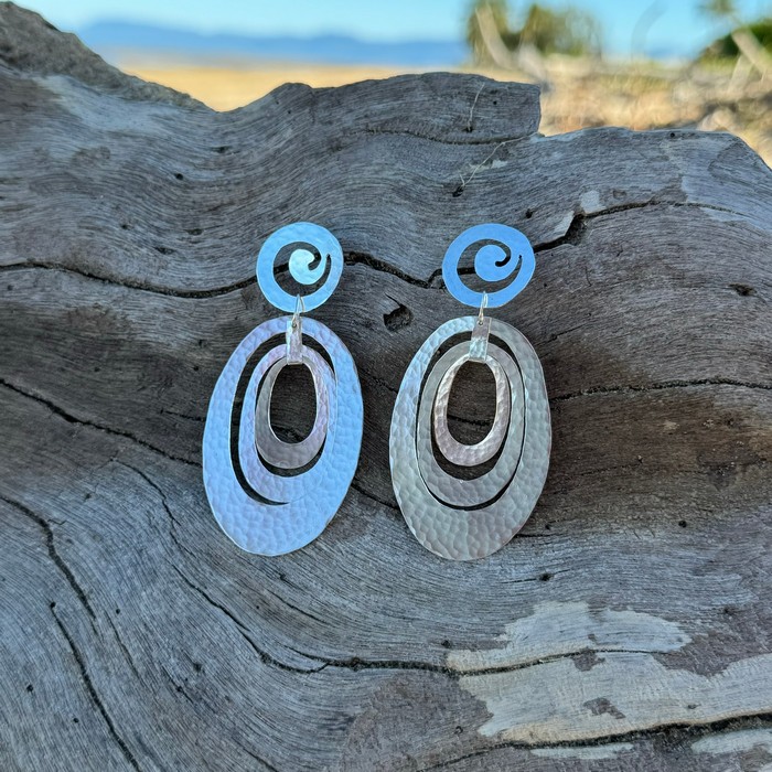 large abstract earrings