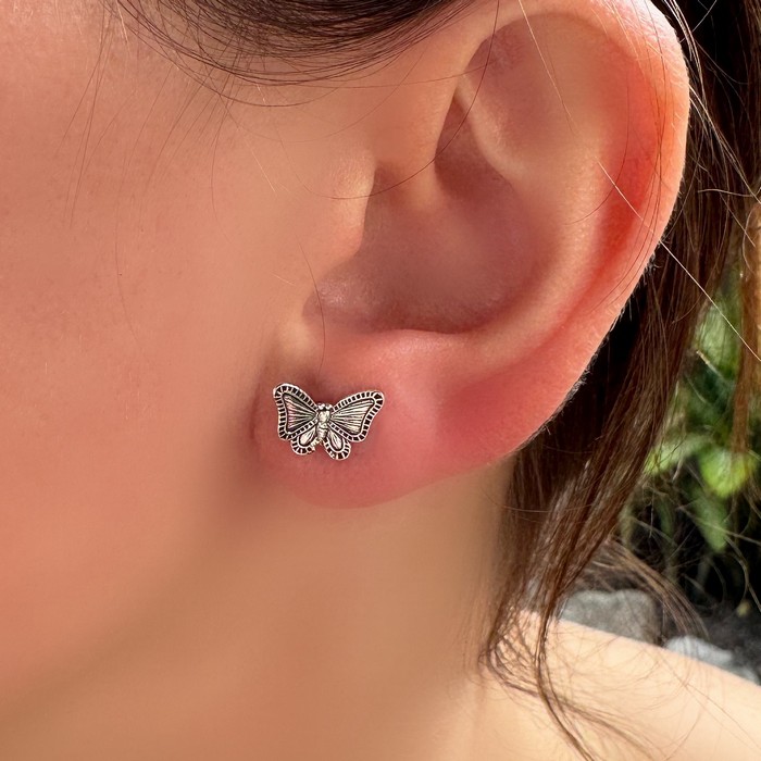 butterfly stud earrings